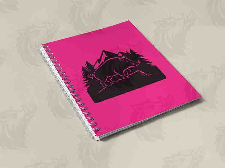 Hog Forest Mountain Wild Boar SVG