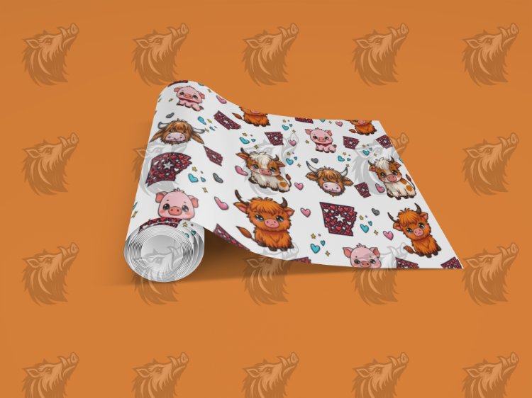 Cute Farm Life Seamless Pattern