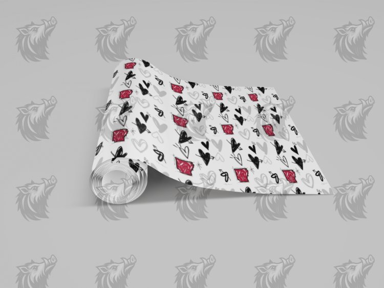 Arkansas Arrows & Hearts Digital Seamless Pattern