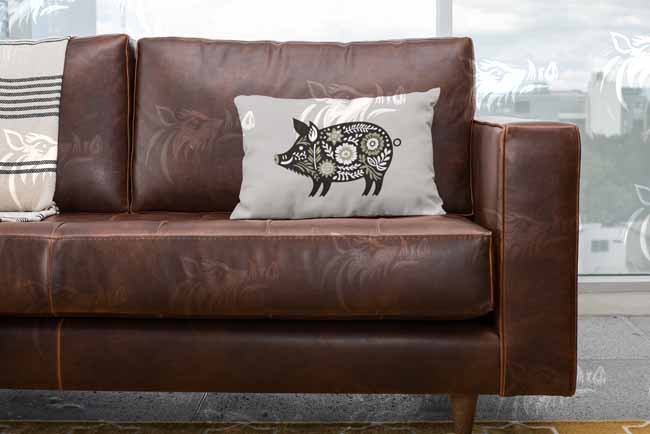 Military Green Floral Wild Boar PNG | Bold Hog Design for Crafts & Sublimation
