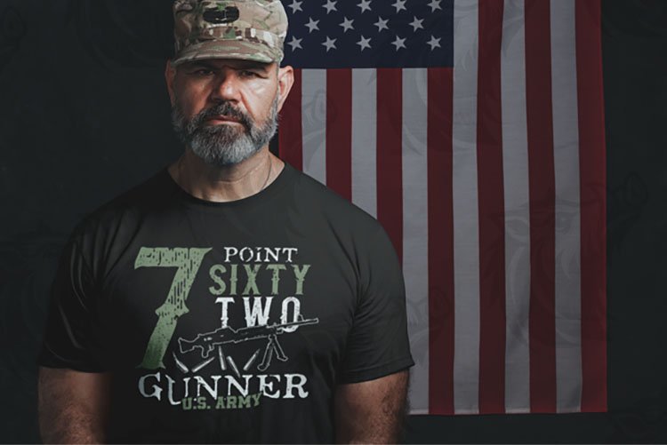 U.S. Army Gunner 7.62 Cal Design Bundle | 6-Color Military SVGs