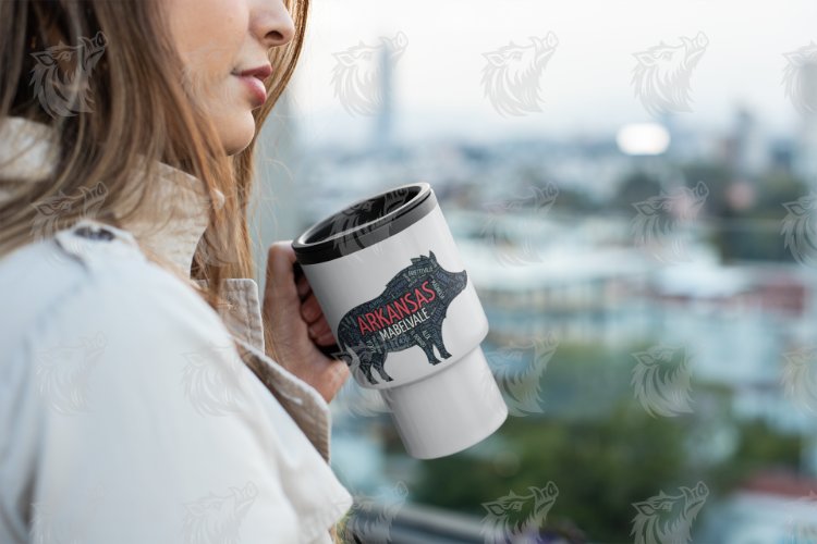 Personalized Arkansas Hog Word Art PNG