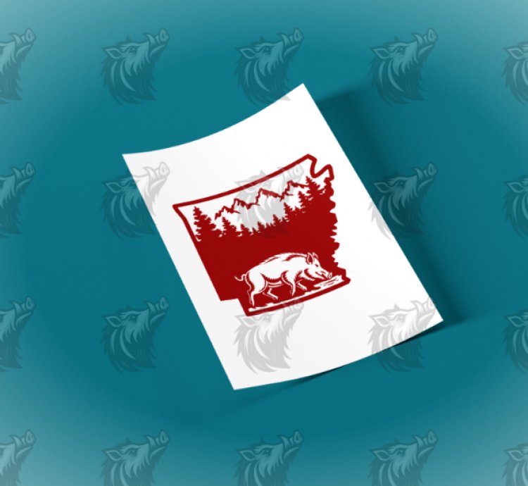 Hog State Arkansas SVG File v6_a