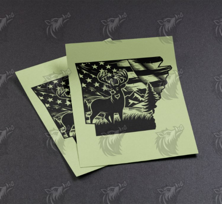 Arkansas Buck Mountains Flag