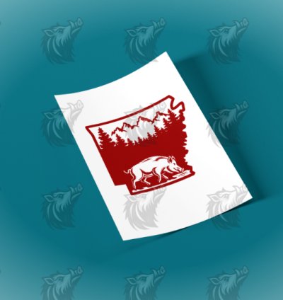 Hog State Arkansas SVG File v6_a