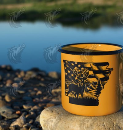 Arkansas Buck Mountains Flag