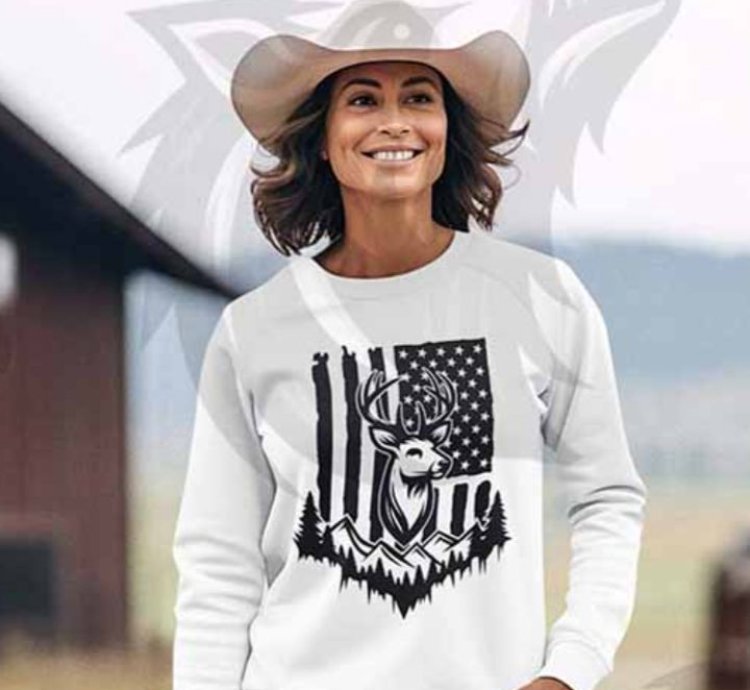 Tattered Flag Buck, Deer Flag