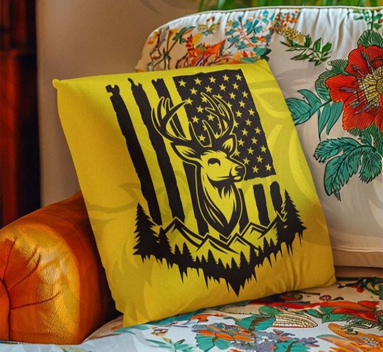 Tattered Flag Buck, Deer Flag