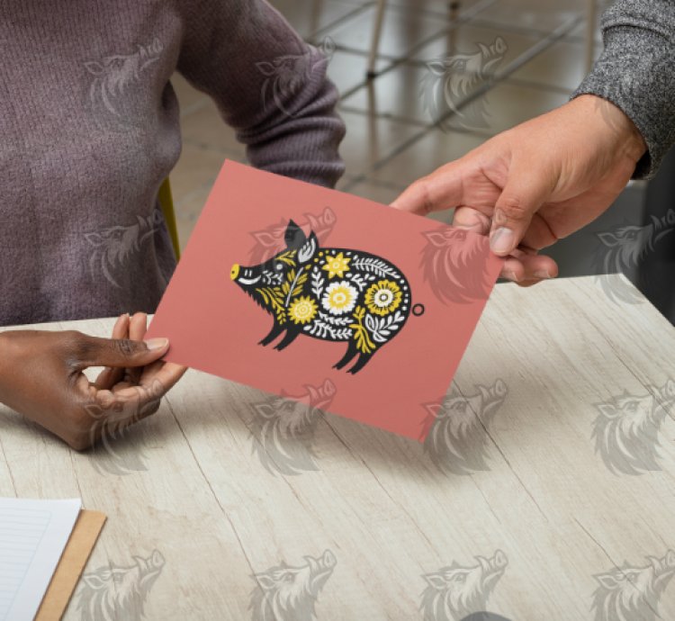 Sunflower Yellow Floral Wild Boar