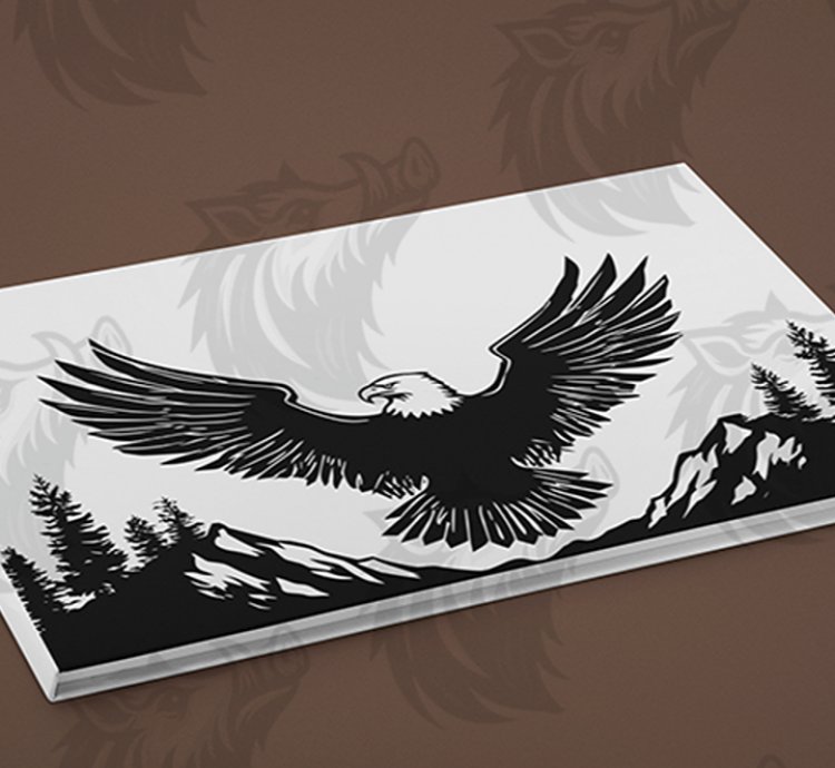 Eagle Between Mountains