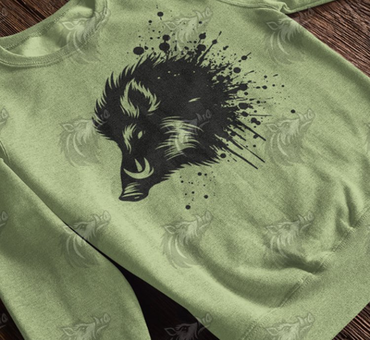 Wild Boar Splatter V2 SVG