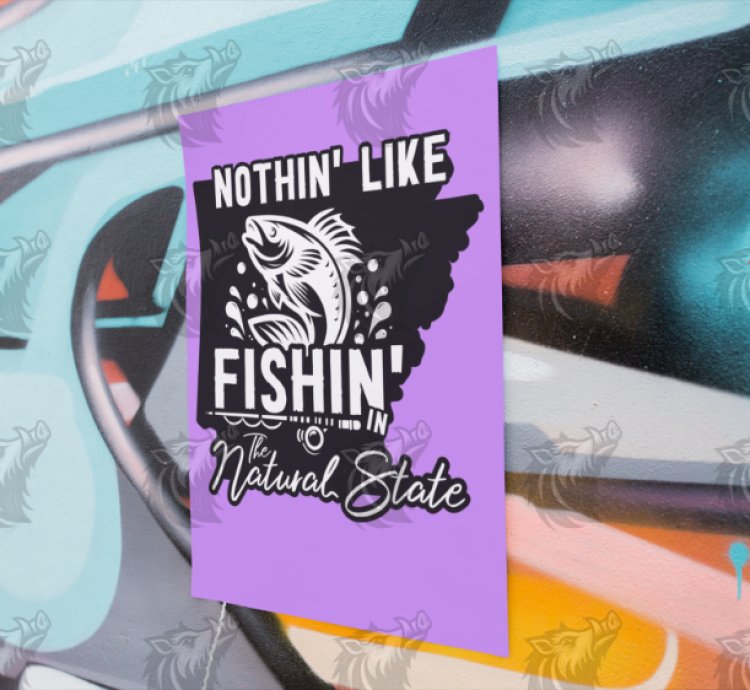 Nothing Like Fishing in The Natural State – Customizable High Resolution T-Shirt Design