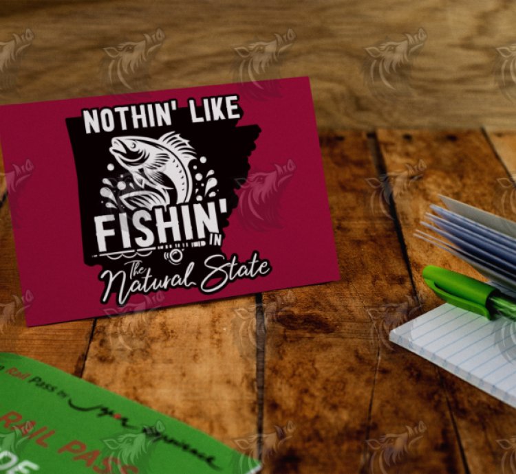 Nothing Like Fishing in The Natural State – Customizable High Resolution T-Shirt Design