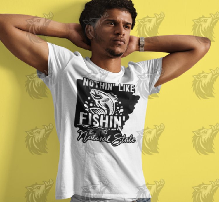 Nothing Like Fishing in The Natural State – Customizable High Resolution T-Shirt Design