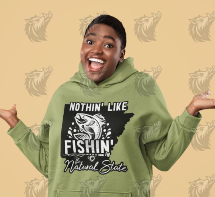 Nothing Like Fishing in The Natural State – Customizable High Resolution T-Shirt Design