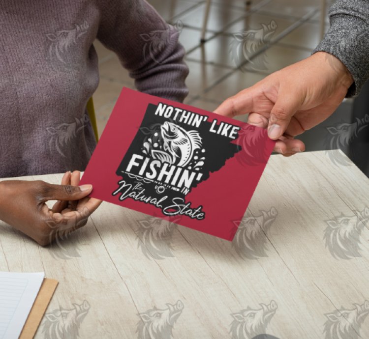 Nothing Like Fishing in The Natural State – Customizable High Resolution T-Shirt Design