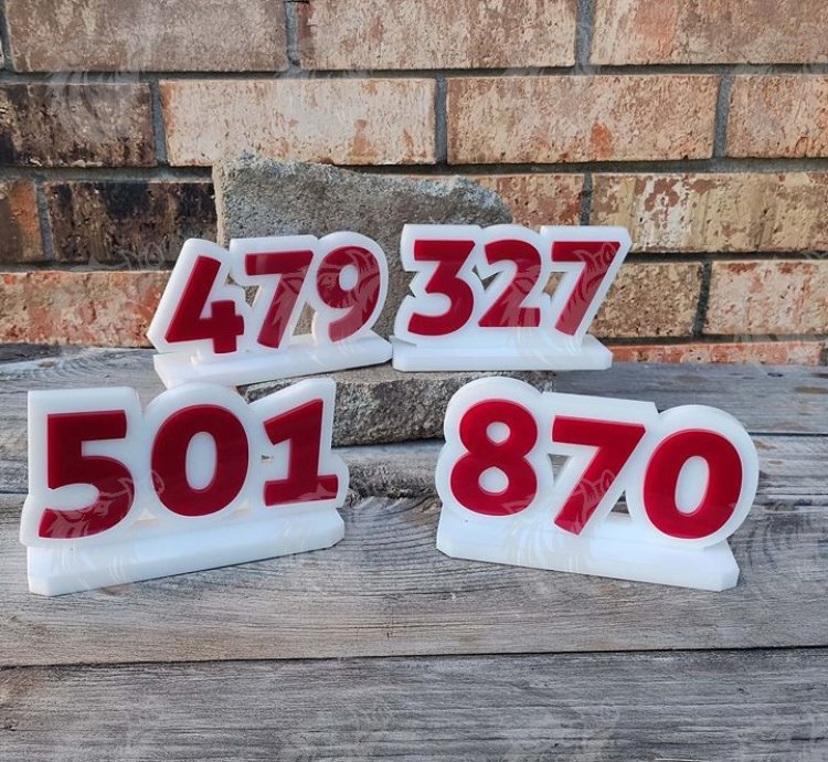 Acrylic Arkansas Area Codes – Office Desk, Shelf Signs