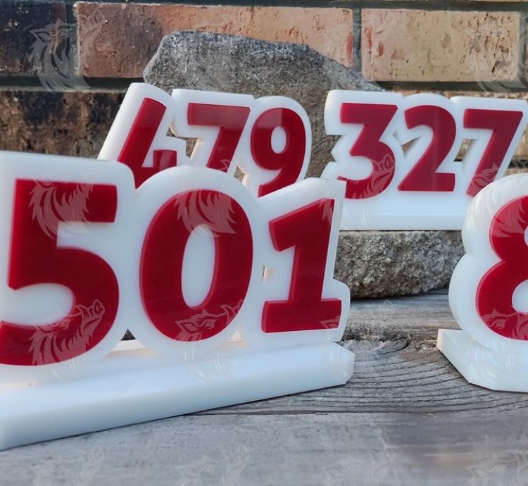 Acrylic Arkansas Area Codes – Office Desk, Shelf Signs