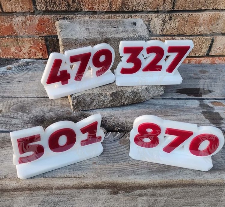 Acrylic Arkansas Area Codes – Office Desk, Shelf Signs