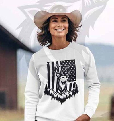Tattered Flag Buck, Deer Flag 4
