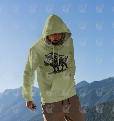 Wild Boar SVG +Transparent PNG 4