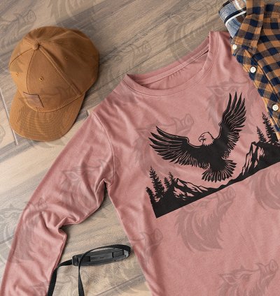 Eagle Between Mountains