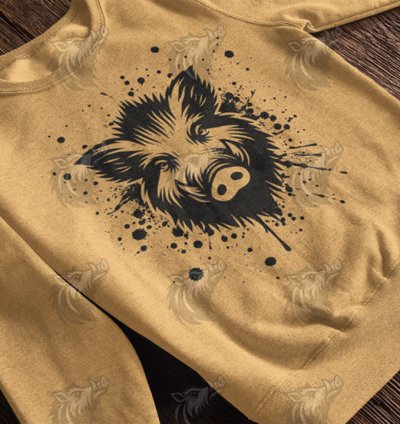 Wild Boar Splatter SVG 4