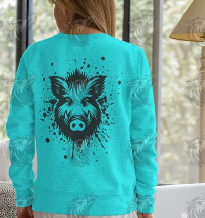 Wild Boar Splatter SVG
