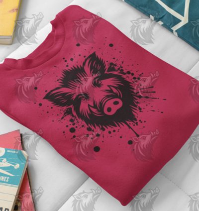 Wild Boar Splatter SVG