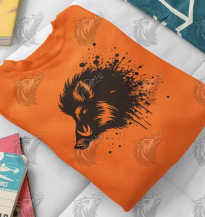 Wild Boar Splatter V2 SVG