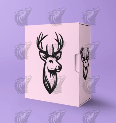 Vector Buck Deer Head 4