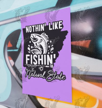 Nothing Like Fishing in The Natural State – Customizable High Resolution T-Shirt Design 6