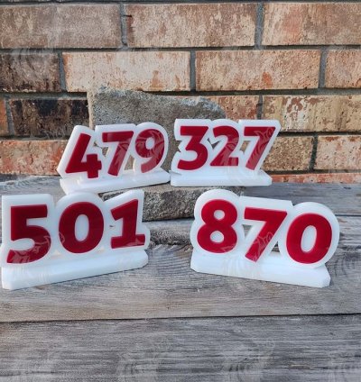 Acrylic Arkansas Area Codes – Office Desk, Shelf Signs 6