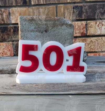 Acrylic Arkansas Area Codes – Office Desk, Shelf Signs 3