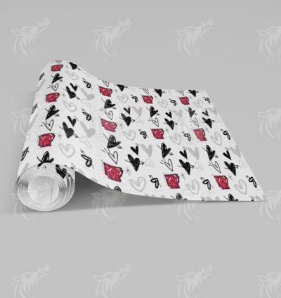 Arkansas Arrows & Hearts Digital Seamless Pattern 3