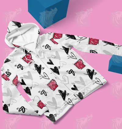 Arkansas Arrows & Hearts Digital Seamless Pattern