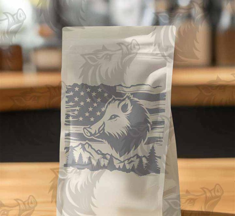 Wild Boar US Flag SVG