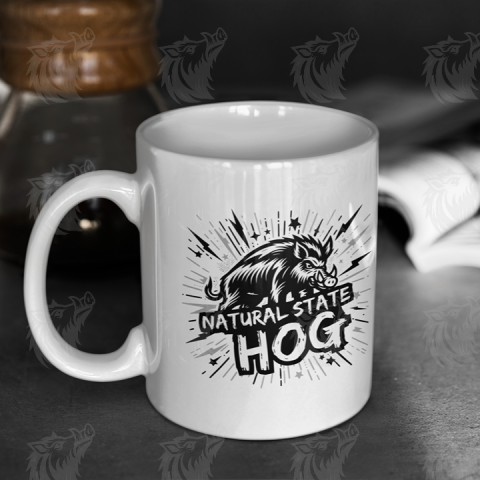 Natural State Hog High-Res Black PNG 6