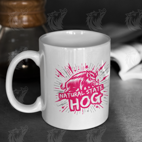 Natural State Hog High-Res Pink PNG