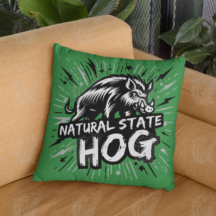 Natural State Hog High-Res Black PNG