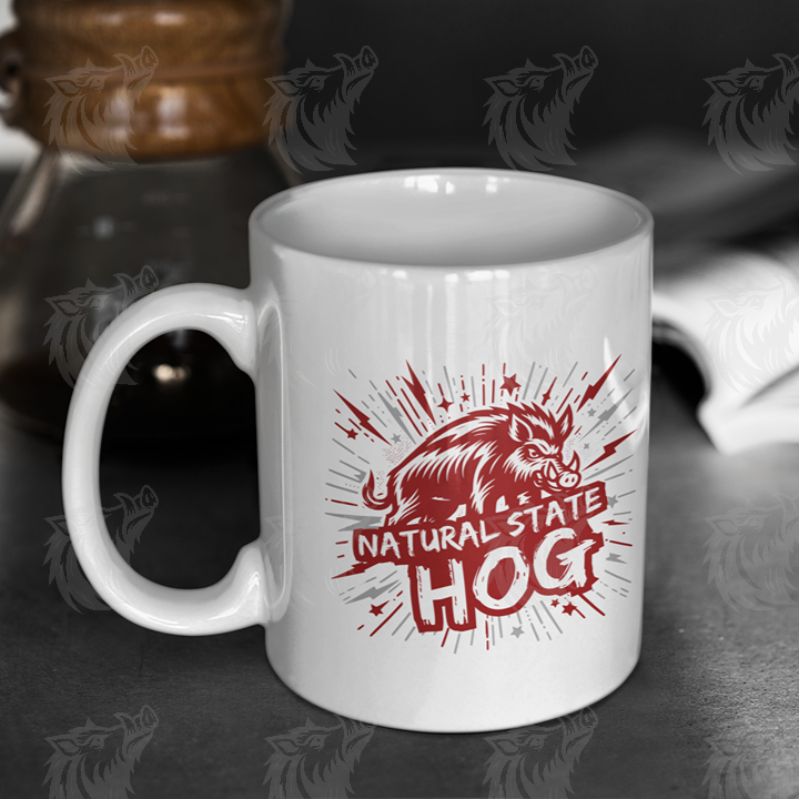 Natural State Hog High-Res Red PNG