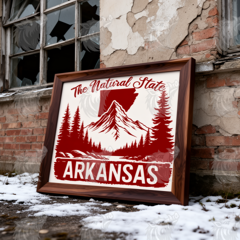 The Natural State Arkansas SVG Design