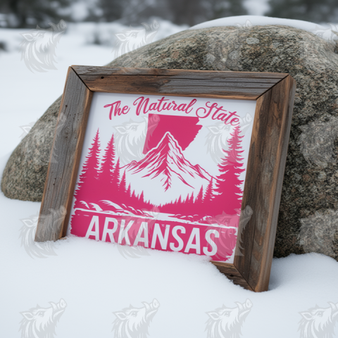 The Natural State Arkansas SVG Design
