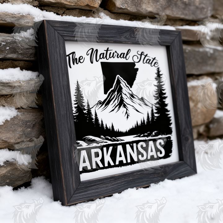 The Natural State Arkansas SVG Design