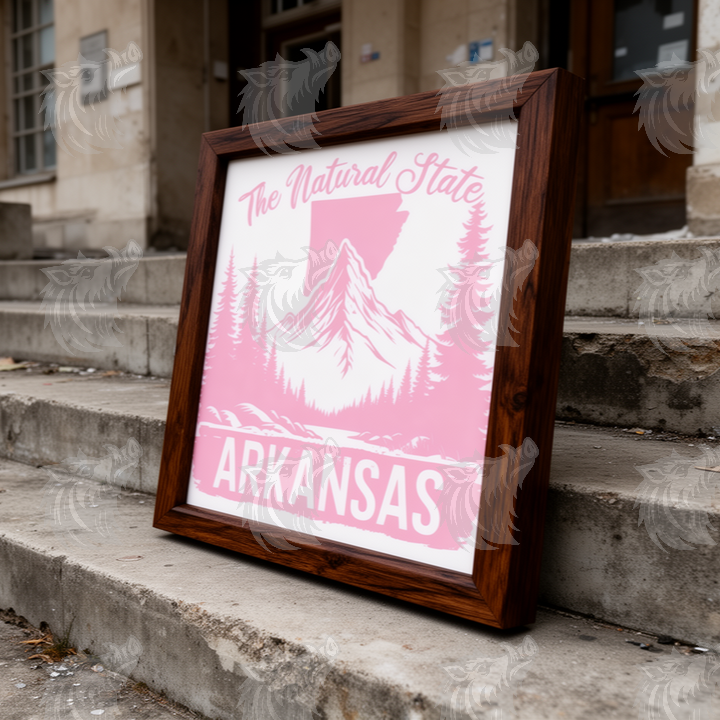 The Natural State Arkansas SVG Design