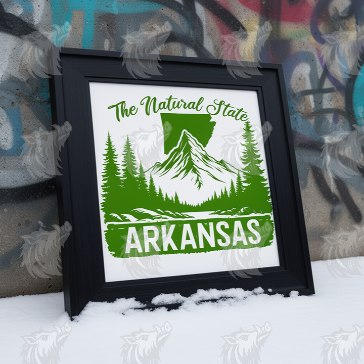 The Natural State Arkansas SVG Design