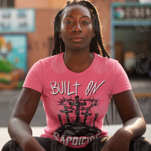 Christian Faith PNG Design: Built On SACRIFICE T-Shirt Design 4